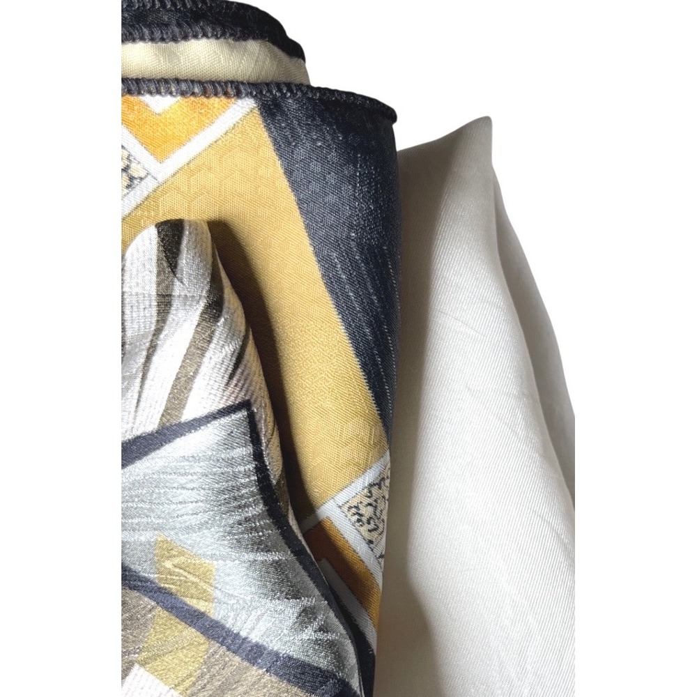 Geometric Abstract‎ Print Silk Blend Pocket Square Set Unbranded OS 3pc